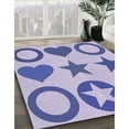 thumbnail image 3 of Ahgly Company Machine Washable Indoor Rectangle Transitional Mauve Purple Area Rugs, 8' x 10', 3 of 7