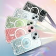 thumbnail image 7 of JETech Glitter Case for iPhone 15 6.1-Inch Compatible with MagSafe, Clear Cute Bling Sparkle for Women and Girls, Shiny Shockproof Magnetic Sparkly Phone Cover (Clear), 7 of 7