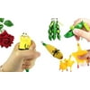 Cocobuy 3 Pack Fidget Toys Stress Relief Toys Squeezing Toys Keychain Mobile Chain Banana Squeeze Squeeze Bean Chicken Squeeze Stress Relief Toys Tricky Toys (Color A)