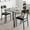 Gray, variant on Garvee Dining Table Set for 4, 5-Piece Rectangular Kitchen Table and Upholstered Chairs, Compact Dinette Set for Small Spaces, Wooden Table with Sturdy Frame for Dining Room, Kitchen, Apartment