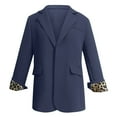 thumbnail image 6 of Xingpeng Leopard Print Lined Blazer for Women Fall Business Casual Jacket Long Sleeve Notch Lapel Work Office 2026 Dark Blue S, 6 of 7