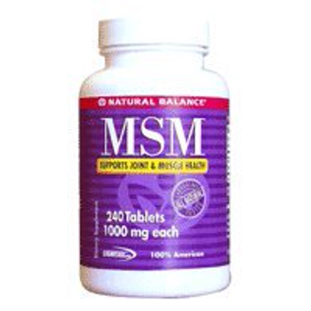 Natural Balance MSM Tablets, 1000 Mg, 240 Count