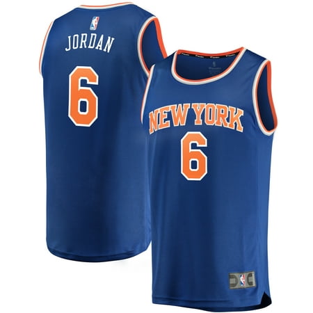 DeAndre Jordan New York Knicks Fanatics Branded Fast Break Replica Jersey - Icon Edition -