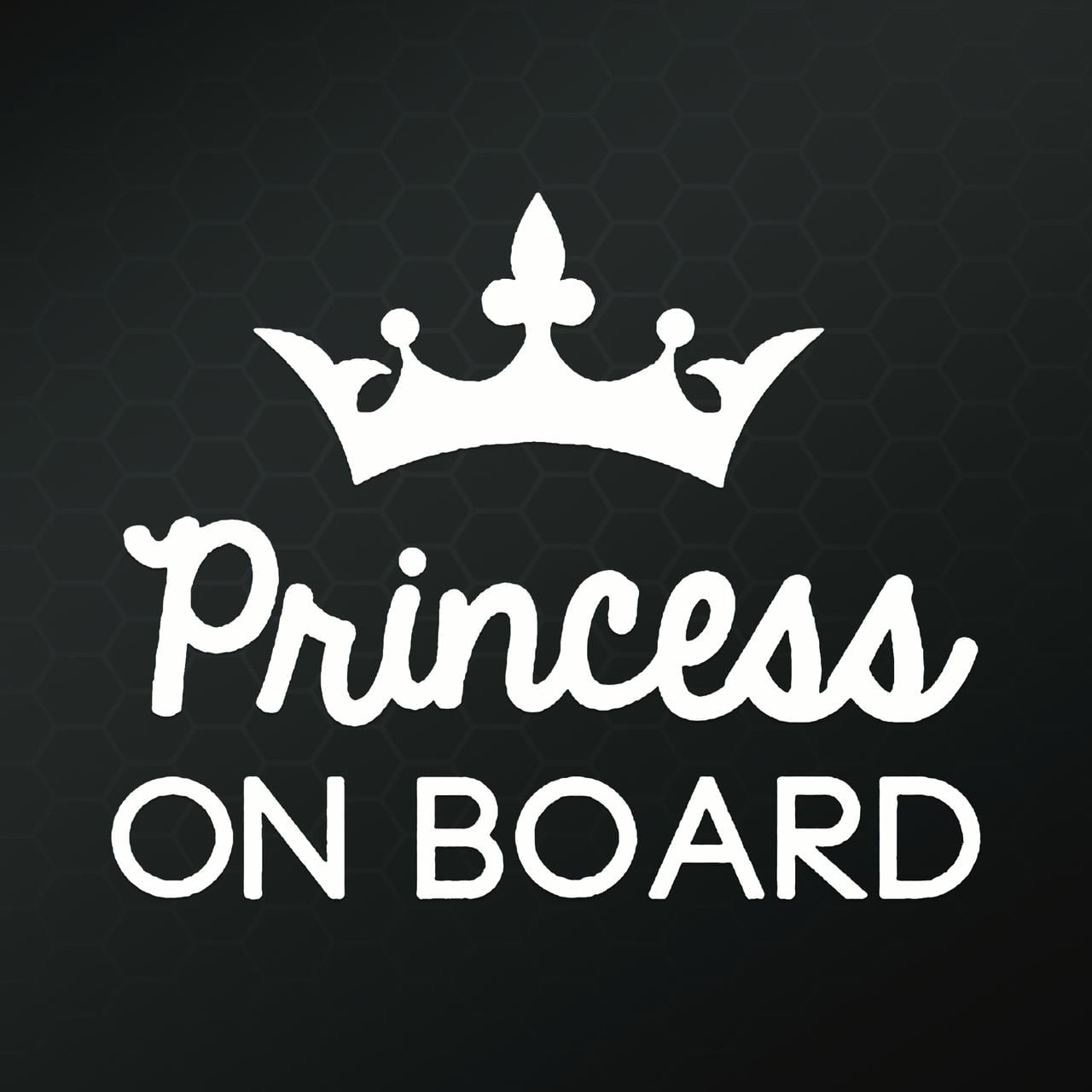 2pcs PRINCESS 001 Princess on Board Twin Pack De Bébé À Bord Voiture Signe filles 