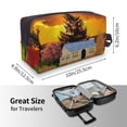 thumbnail image 3 of Uemuo Fall Village Scenery Pattern Portable Toiletry Bags with Handle, Waterproof travel Make up Bags for Women, Large Capacity Travel Cosmetic Bags, 3 of 9
