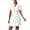 White, variant on Aofany Scrubs Dress for Women Short Sleeve Nurse Working Uniform Lapel Button Dress with Pockets Solid Color Nursing Scrubs Dresses Holiday Workwear