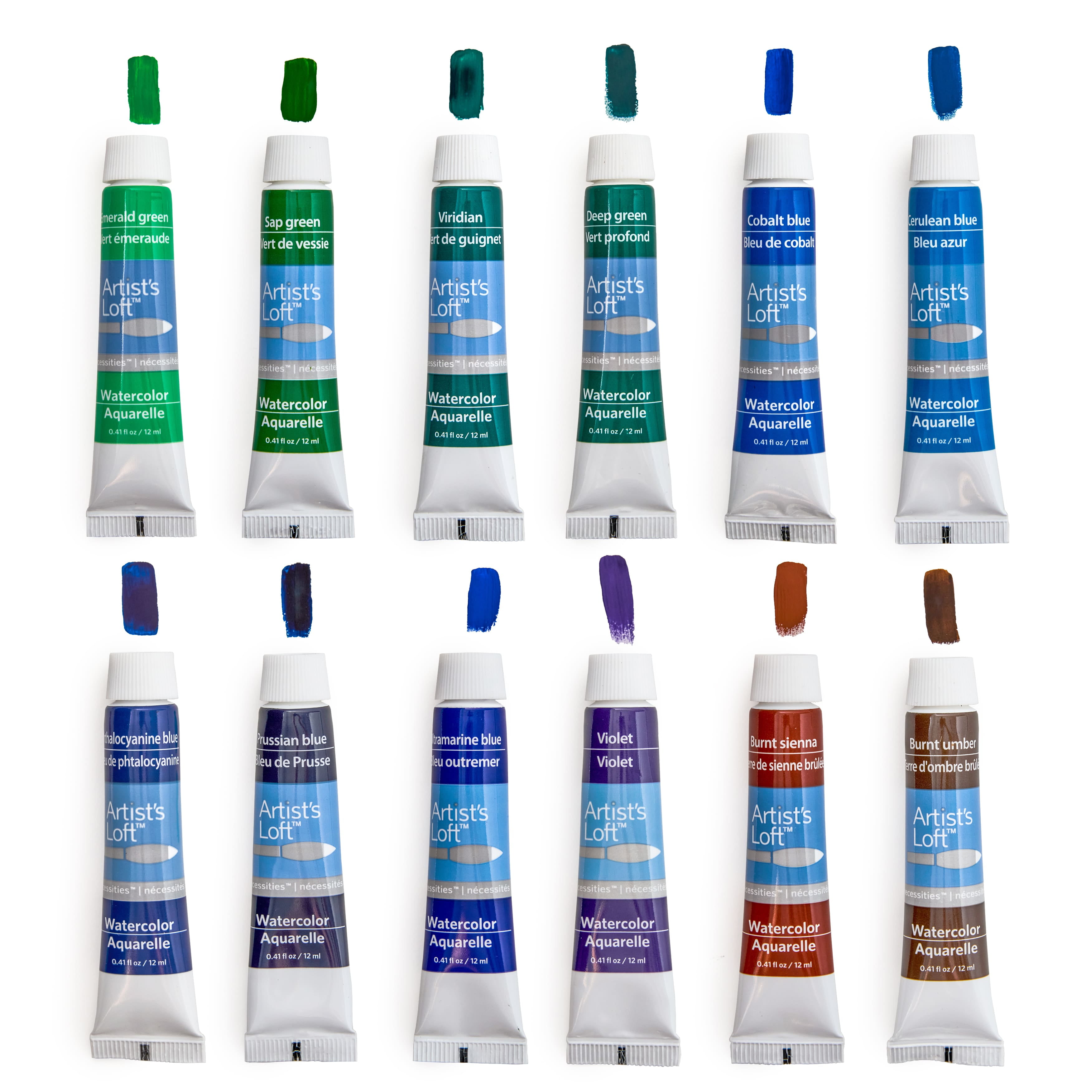 12 Packs: 36 ct. (432 total) Necessities Watercolor Paint Value Pack by Artist's Loft