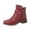 Brick Red, variant on UngA Women'S Winter Booties Cowboy Boots For Women Chunky Heel Pointed Toe Cowgirl Boots Mid Calf Western Embroidery Boots Black,7.5