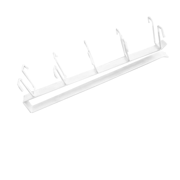 HINTRMENT Vertical Coffee Mug Rack 1Pack White Iron Storage Rack For Kitchen And Living Room