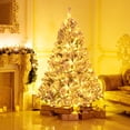 thumbnail image 4 of Patiojoy 6 FT Pre-lit Artificial Christmas Tree Hinged Snow-flocked Xmas Tree with 644 Branch Tips 300 Warm White LED Lights, 4 of 9