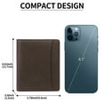 thumbnail image 3 of GAEKEAO Mens Slim Bifold Wallet RFID Blocking, Front Pocket Leather Wallet with Zipper Coin Pocket, Minimalist Thin Credit Card Holder for Men, 3 of 9