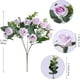 thumbnail image 3 of Rosa artificial - Flores artificiales de plástico de 11 pulgadas para decoración del hogar, centros de mesa y decoraciones de fiesta - Naranja, Beige, Rojo, Blanco, Rosa, 3 of 7