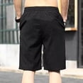 thumbnail image 6 of FAHUOMU Mens Athletic Shorts Pleated Elastic Waist Drawstring Loose Five Inch Shorts Summer Casual Short Pants with Pockets, 6 of 6
