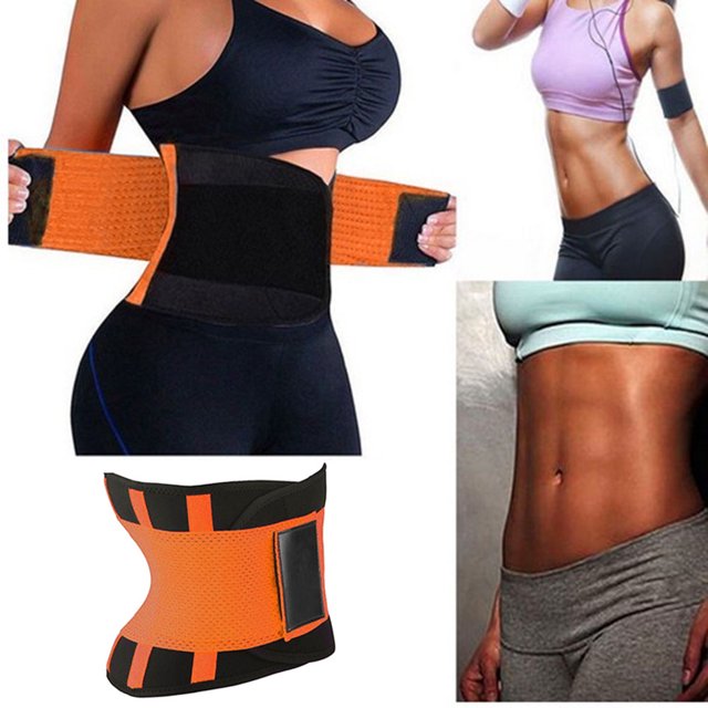 Cinturón Moldeador De Cintura Cinturón Moldeador De Cintura Magic Sticker Body Shaper Belt Elástico Ajustable Cintura Trainer Band (S Naranja)