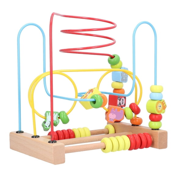 Cartoon Bead Maze Toy, Wooden Bead Maze Game Bead Maze Toy Durability Learning Beads Toy Safe For Indoor