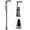Single Foot, variant on Walking Cane for Man Woman, Folding Walking Stick with 8-Level Adjustable Height, 4-Pronged Pivoting Base, Lightweight & Portable Aluminum Mobility Aid for Seniors Adults, 250LBS Loading (Black)