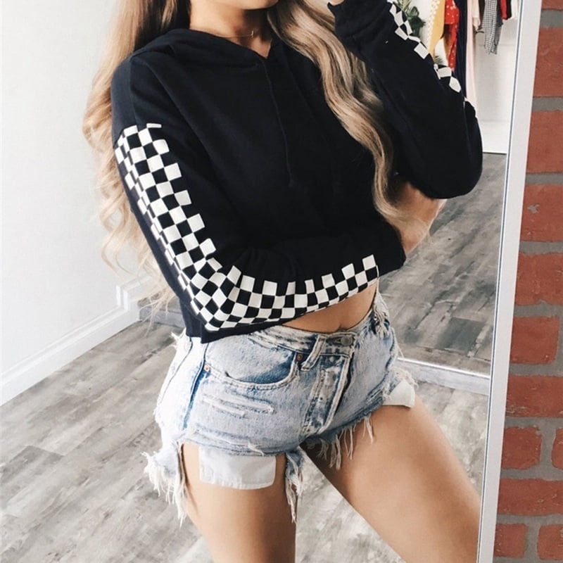 short crop hoodie