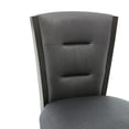 thumbnail image 5 of Poundex Furniture 29" Faux Leather Swivel Bar Stool in Gray (Set of 2), 5 of 5