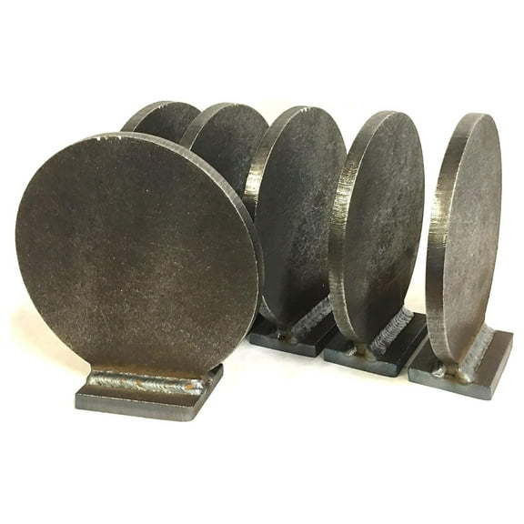 Target 6in 3/8in AR500 Knock-Over Steel Shooting Range Targets-Metal NRA Knock-Downs