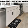 thumbnail image 4 of Black Kitchen Mat Set of 2, Goth Rug, Halloween Kitchen Rugs, Gothic Witch Occult Skull Home Kitchen Decor and Accessories, Gothic Runner Rug Kitchen Mat Kitchen Sink Rug Kitchen Rugs Washable, 4 of 6