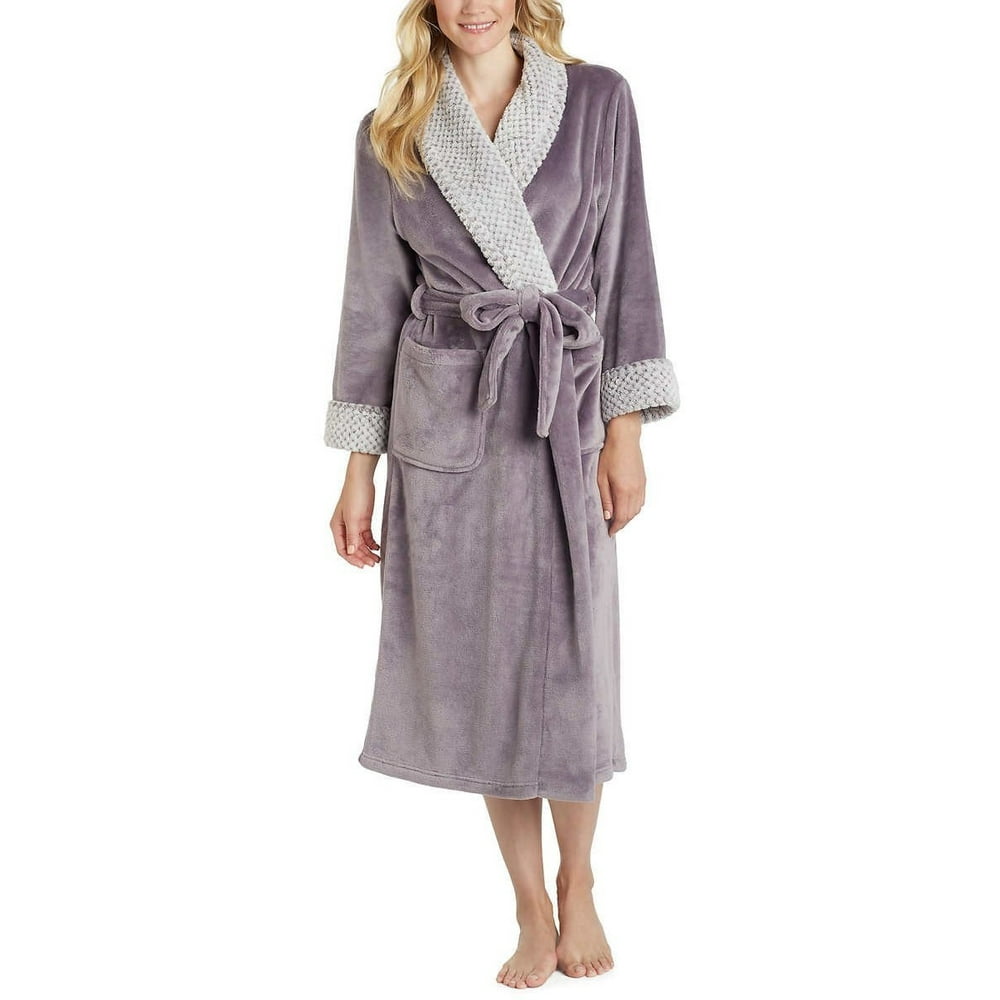 Carole Hochman Carole Hochman Womens Plush Wrap Robe (Plum, 2X
