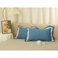 thumbnail image 7 of Unique Bargains Polyester Wrinkle Resistant Pillow Shams Set of 2 with Envelope Closure Queen Blue, 7 of 7