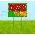 thumbnail image 1 of Cheese Popcorn (18" x 24") Yard Sign, Includes Metal Step Stake, 1 of 6