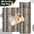 thumbnail image 4 of Camo and Oak Grey Pattern Teens Toddler Nap Mat with Pillow, Sleeping Mat Bag for Preschool Daycare 59"x22", 4 of 6