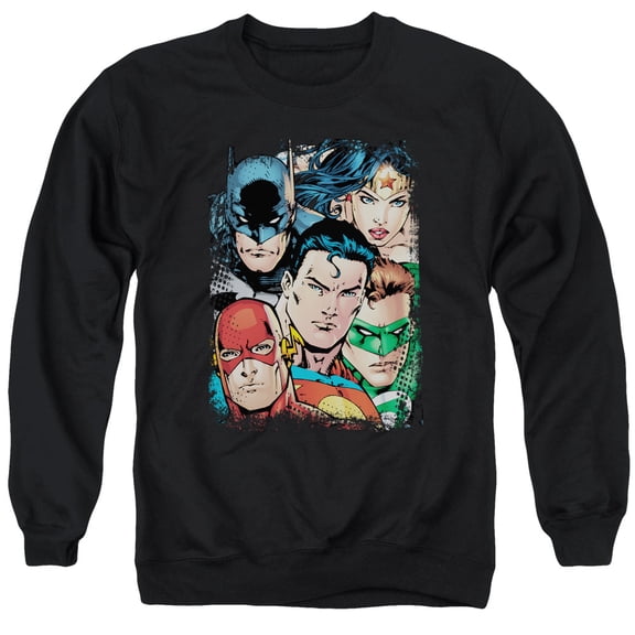 Jla - Up Close And Personal - Crewneck Sweatshirt - Small