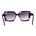 thumbnail image 4 of Square Mod Designer Chic Plastic Fashion Butterfly Sunglasses Purple Tortoise, 4 of 4