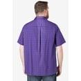 thumbnail image 3 of KingSize Men's Big & Tall Wrinkle-Resistant Short Sleeve Button Down, Printed, 3 of 6