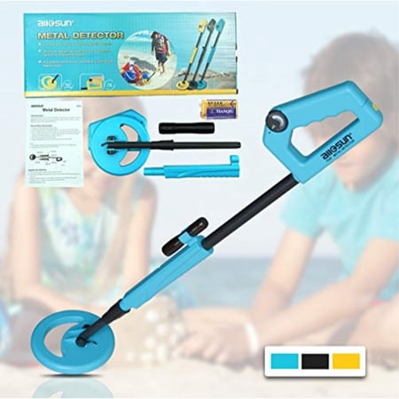 all-sun ts20a junior metal detector for children diy beach yard toy, blue