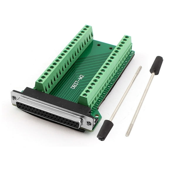 DB37 Female 37pin Port Plug Adapter Connector Terminal Breakout PCB Board 2 Row