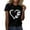 Black, variant on KBZDBZC T Shirts for Women Women's Love Butterfly Print Round Neck Short Sleeve T Shirt Top Womens Tops (White,M)