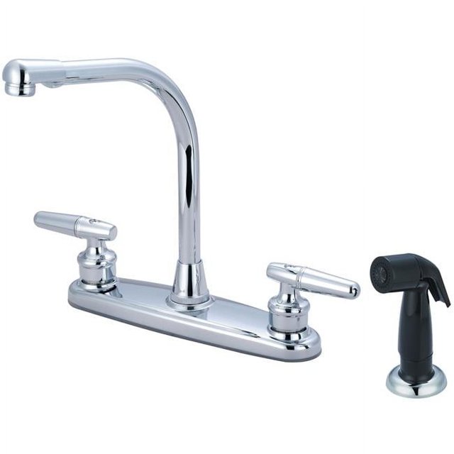 Olympia K-5271 Two Handle Kitchen Faucet, Chrome