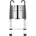 thumbnail image 3 of Telescopic Ladder  Aluminum Telescoping Ladder with Stable Hook and  Feet   Portable Extension Ladder for Household and Outdoor Working  Capacity, 3 of 5