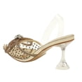thumbnail image 5 of JENN ARDOR Slingback Heels for Women Low Heels Dress Shoes Bow Kitten Pumps Rhinestone Dressy Heeled Sandals, 5 of 5