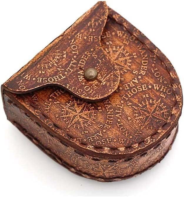 Maritime treasures Antique Nautical Vintage Directional Magnetic Compass Go Confidently in The Direction of Your Dreams Thoreau's Quote Compass W/Case by DOLLOND LONDON1920