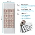 thumbnail image 2 of Pink Ethnic Floral and Paisley Pattern Hot Yoga Mat Towel Non Slip for Hot Yoga - Quick-Drying Yoga Mat Cover with 4 Corner Pockets with Travel Bag - Hot Yoga Towel Non Slip 70"x26", 2 of 6