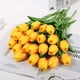 thumbnail image 4 of 7 flores artificiales de tulipanes de tacto real para decoración, flores falsas, arreglos florales, decoración de tulipanes de imitación, 4 of 5