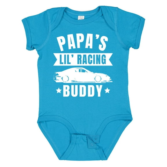 Inktastic Papas Lil Racing Buddy Boys or Girls Baby Bodysuit
