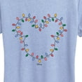 thumbnail image 2 of Disney - Christmas Lights Mickey Head - Women's Short Sleeve Graphic T-Shirt, 2 of 4