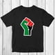 thumbnail image 5 of Camiseta Puño Palestino Camiseta del puño palestino Novedad Gaza Freedom End Camisa básica elegante (Negro L), 5 of 7