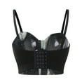 thumbnail image 4 of Womens Tank Tops Women's Pearl Beaded Strapless Corset Crop Top Womens Camisole Gold L, 4 of 4