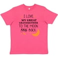 thumbnail image 3 of Inktastic I Love My Great Grandmother To The Moon and Back Youth T-Shirt, 3 of 5