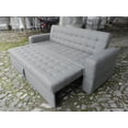 thumbnail image 2 of Sofá cama Matrimonial Moderno Plegable en Lino Gris Claro Mobydec Sofa cama Matrimonial en Lino, 2 of 4