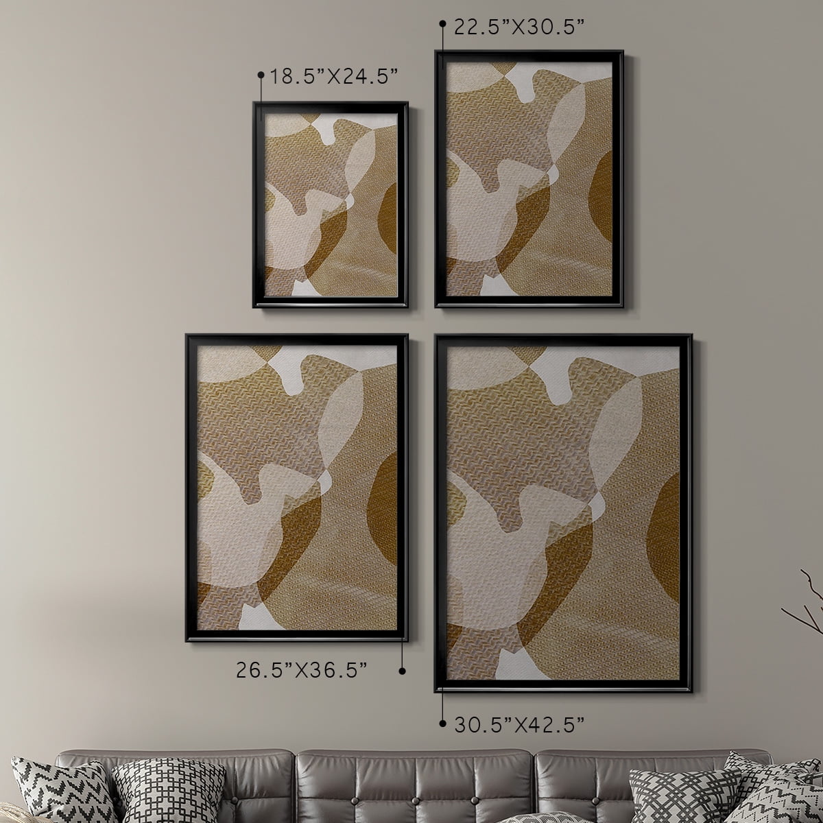 Texture Desert II Premium Framed Print, in Gold, Black, or Silver - Ready to Hang