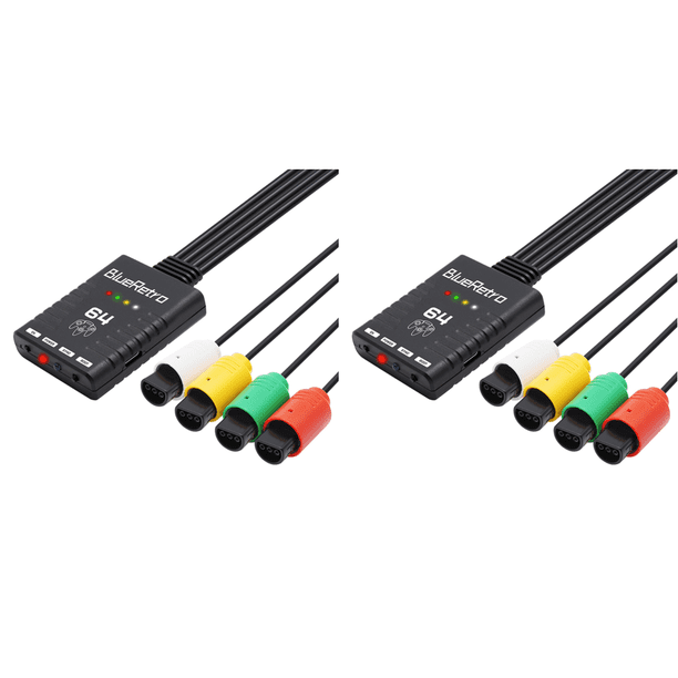 2 Uds Gamepad Adaptador Inalámbrico Accesorios Adaptador Controlador Inalámbrico para Consola N64