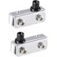 thumbnail image 1 of Sourcing Map Polished Chrome Glass Door Hinge 40x13x15mm, 1 of 3