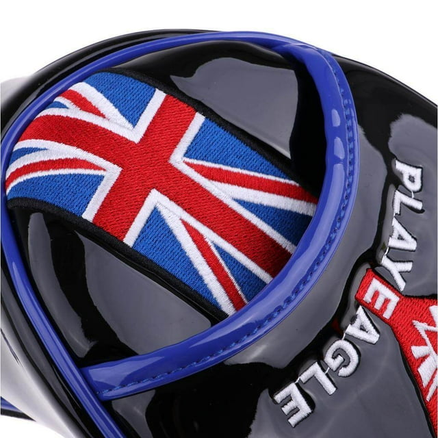 tredstone 4 Pcs Couvre-Chef de Club de Golf Long Col en Coin Protection en Fer Bleu Noir